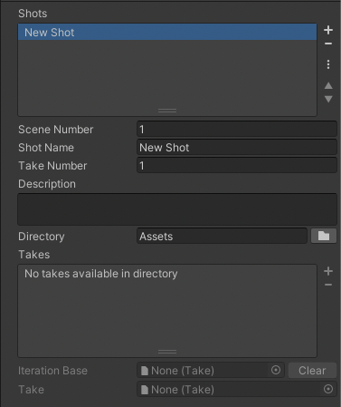 Shot Library asset