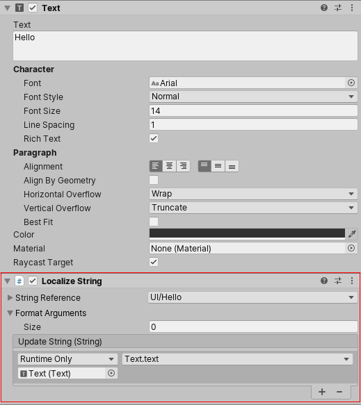 Localize String Component.