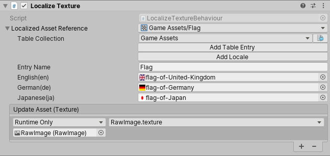 Localize Texture Editor.