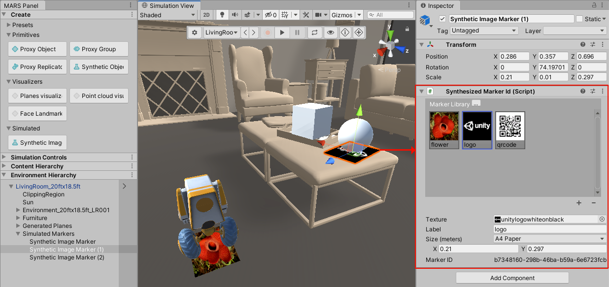 Synthetic Image Marker env active
