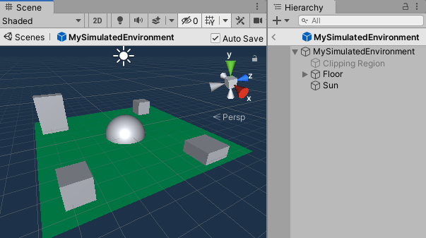 Filled environment prefab