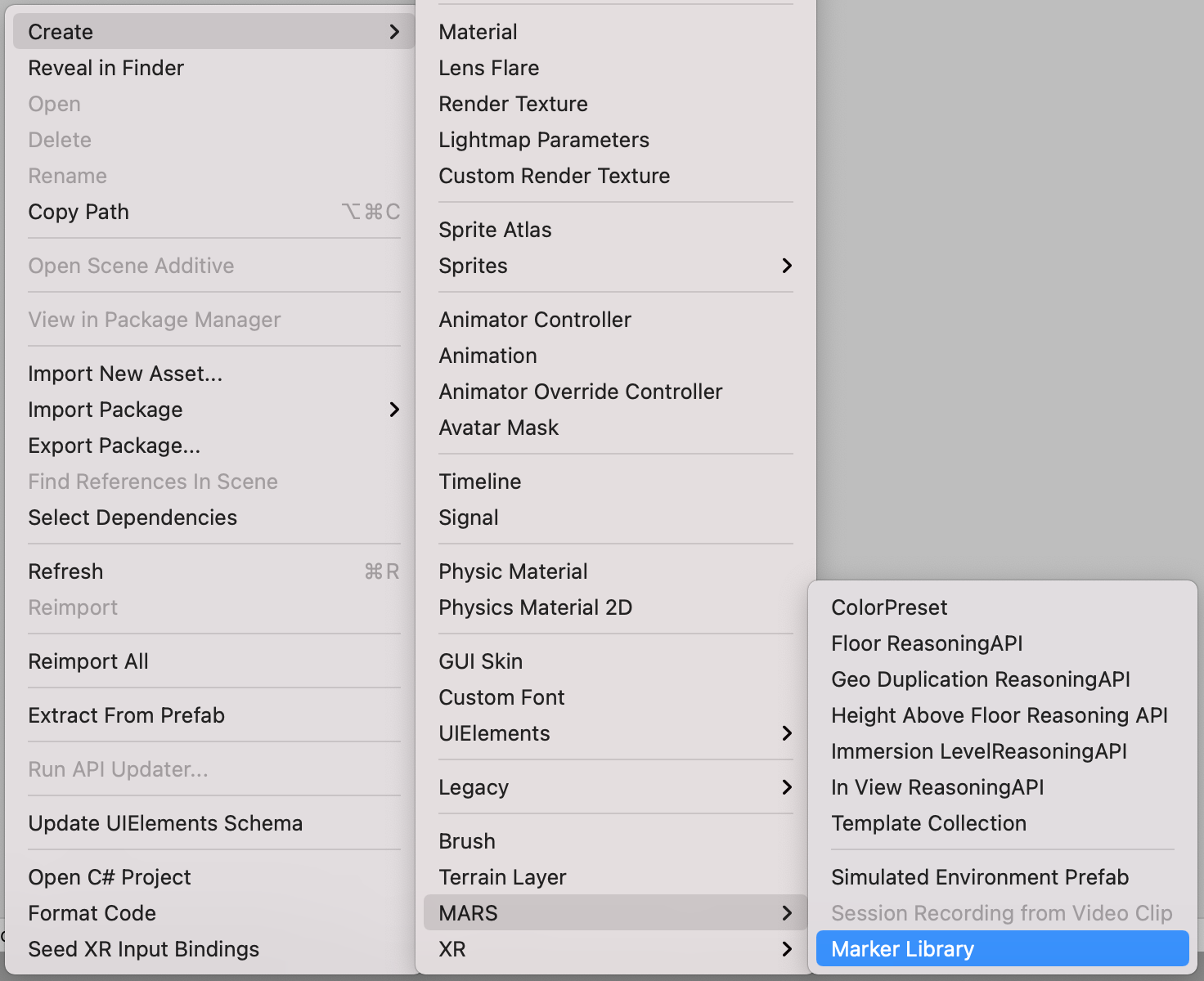 Marker Create Library