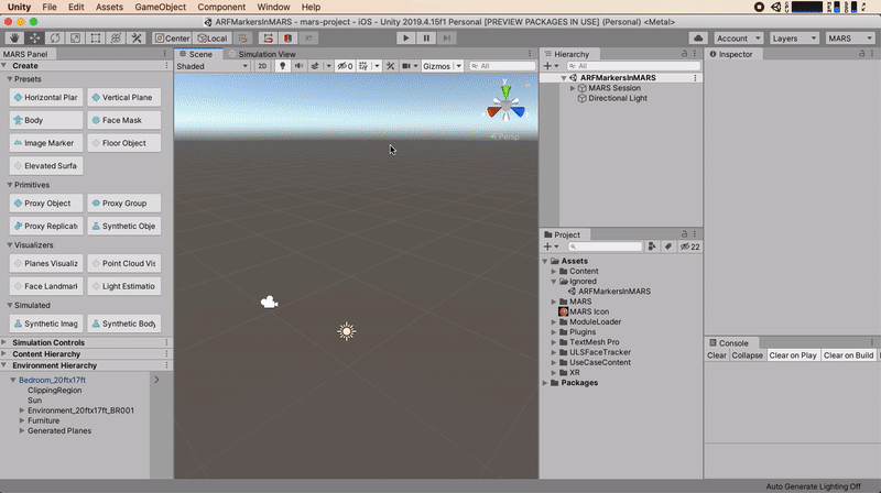 Setup simulation