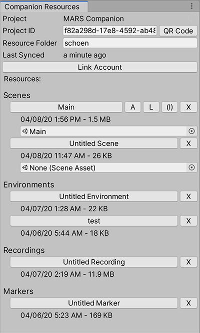 The Companion Resource Window
