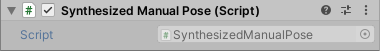 Synthesized manual pose
