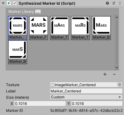 Synthesized marker id