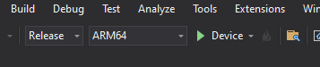 Visual Studio build settings