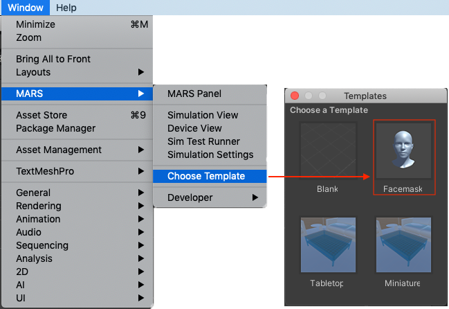 Creating a Facemask template