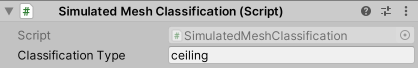 Sim env simulated mesh classification
