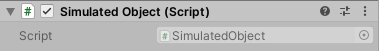 Sim env simulated object