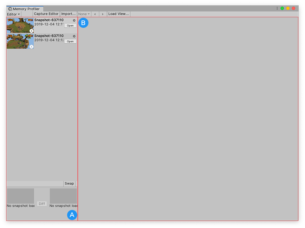 Memory Profiler window breakdown