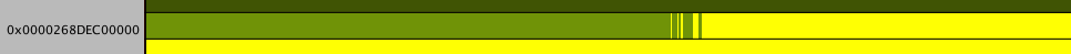 Memory block in the Fragmentation view of the Memory Profiler window