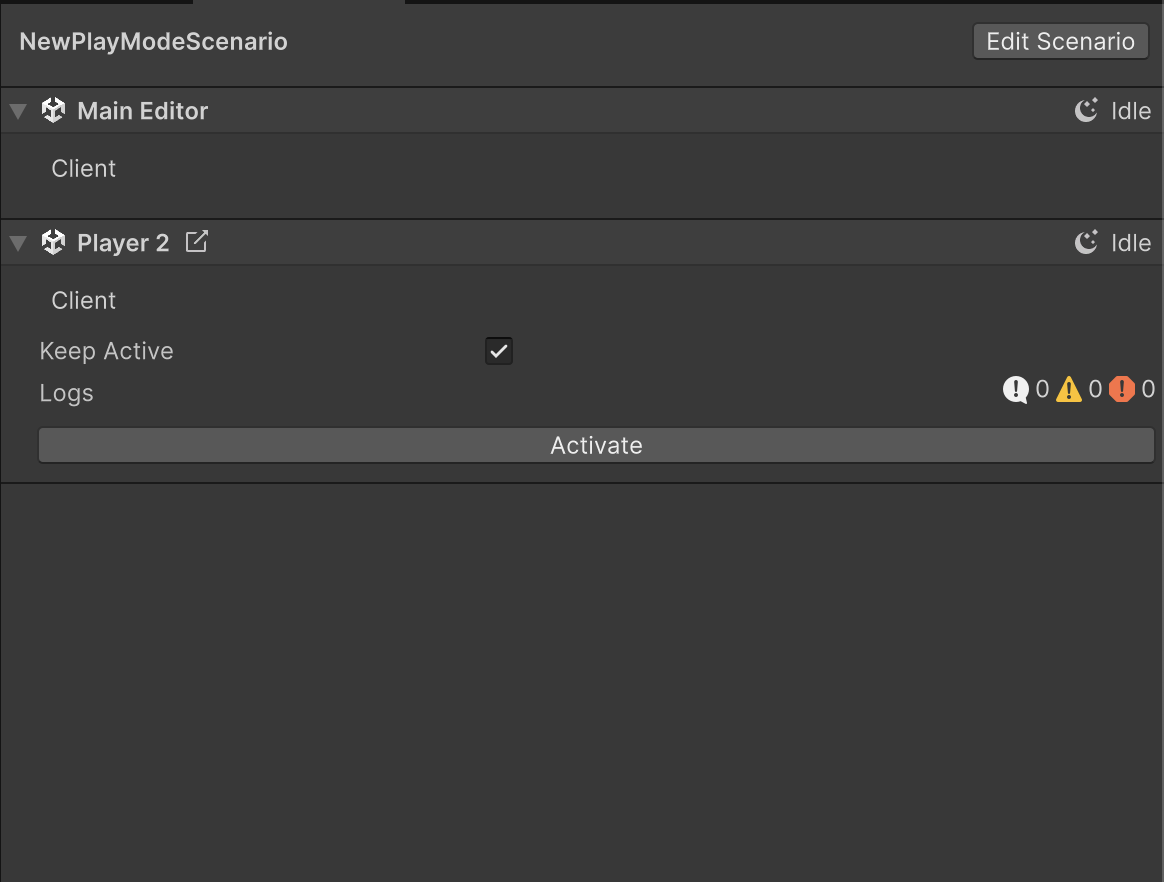 Editor instances | Multiplayer Play Mode | 3.0.0