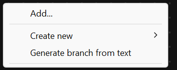 Generate Branch from Text