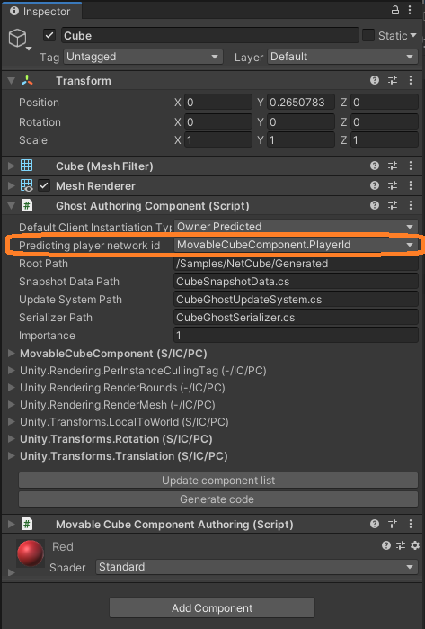 The Ghost Authoring component