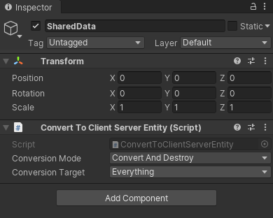 ConvertToClientServerEntity component