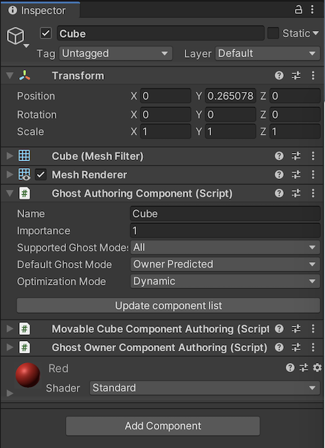Ghost Authoring Component
