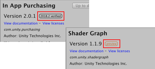 Tagged version information