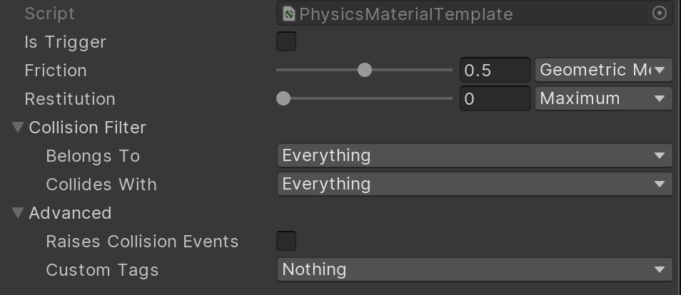 Core Components Unity Physics 0 3 2 Preview