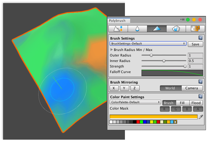 sculptris paint mode grid