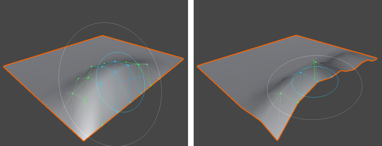 Left: Ignore Open Edges ON / Right: Ignore Open Edges OFF