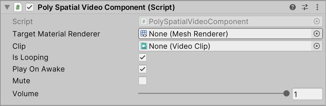 PolySpatialVideoComponent