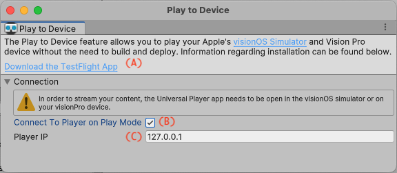 Play To Device Window