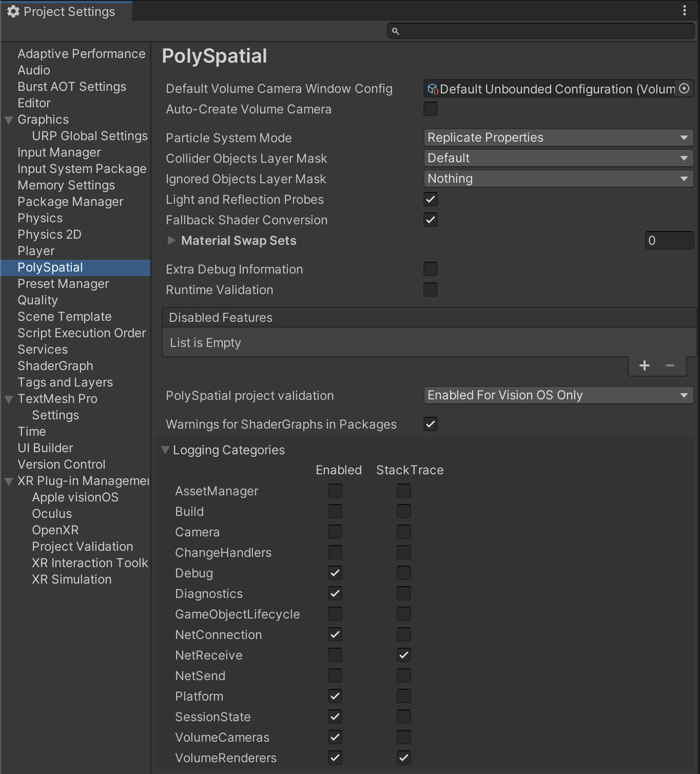 PolySpatialSettings