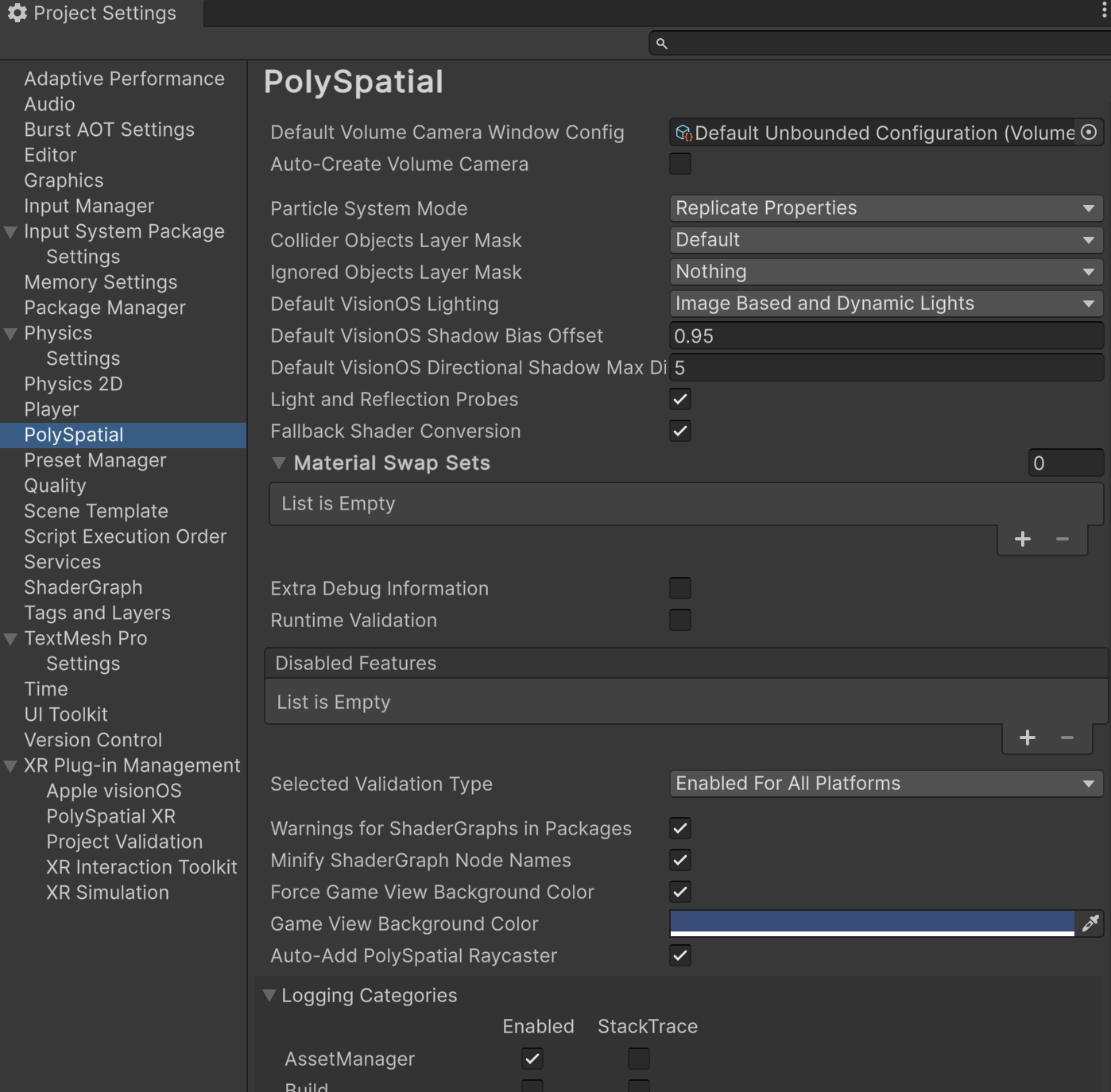 PolySpatialSettings