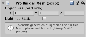 Pro Builder Mesh component
