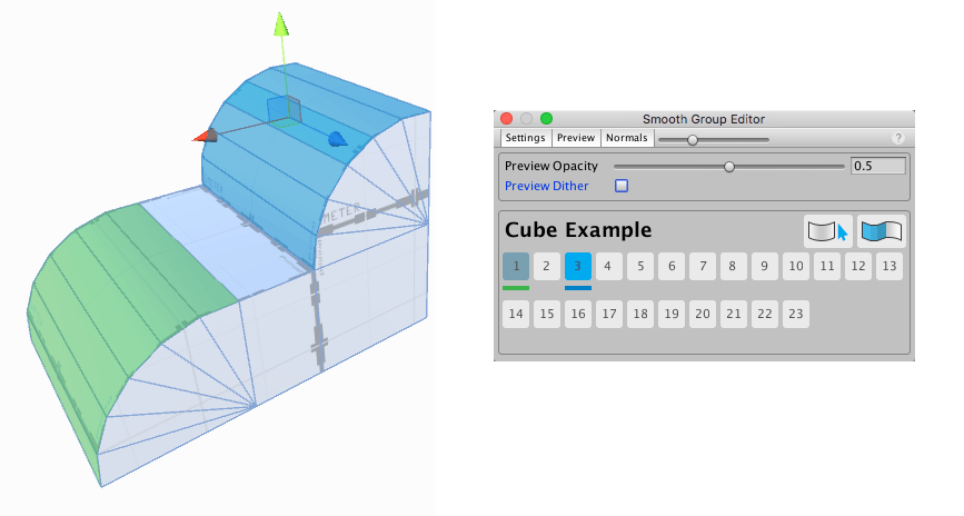 Smoothing hard edges on Meshes