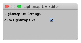 The Lightmap UV Editor window