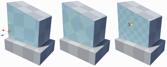 Move, Rotate, and Scale tools on a Mesh