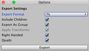 PLY-specific export options