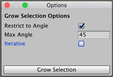 Grow Selection Options