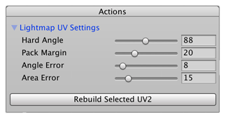 Lightmap UV parameters