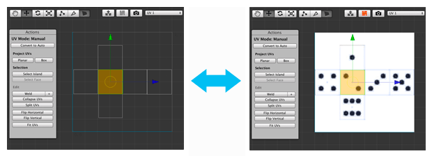 Toggle the Texture preview (OFF - ON)