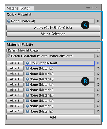 The Material Editor window