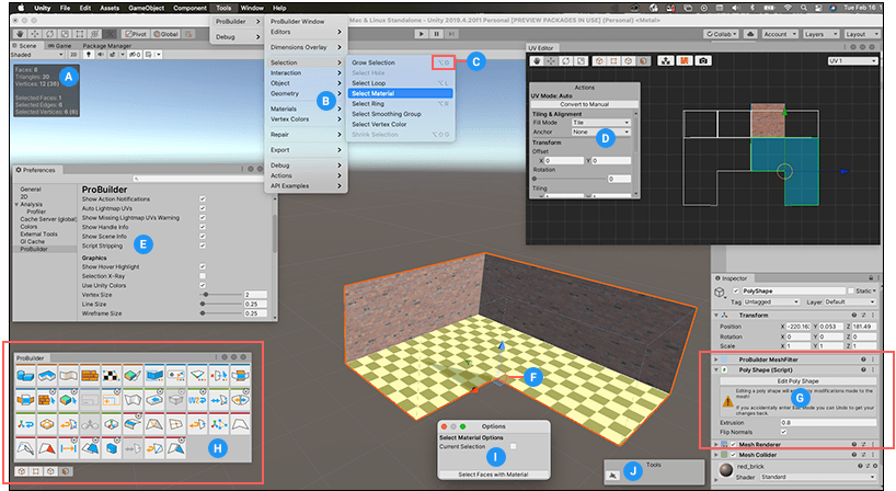 Creating Meshes, ProBuilder