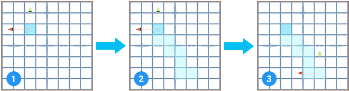 Test various a path to the selected face and then select the path you like.