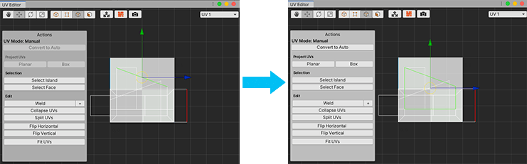 Expand selection from one vertex to all vertices on the face