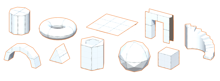 Mesh shape types