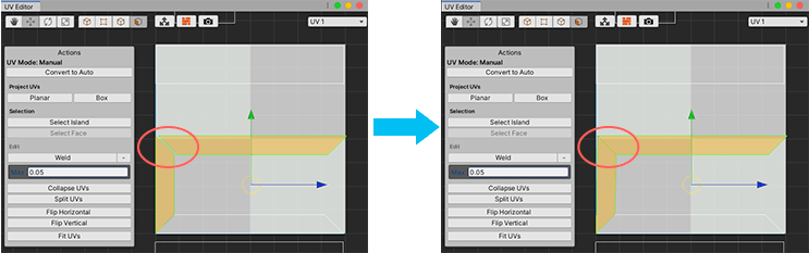 Reduce edges that are near to a single edge