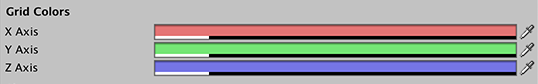 Colors per axis 