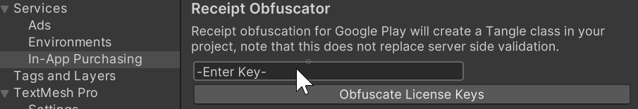 The Obfuscator setting