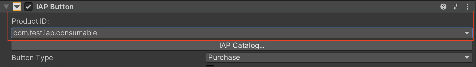Selecting a Product to associate with a Codeless **IAP Button**