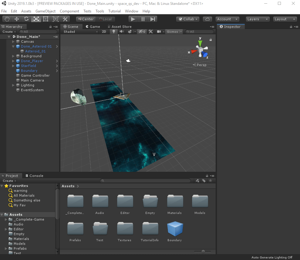 unity assets editor