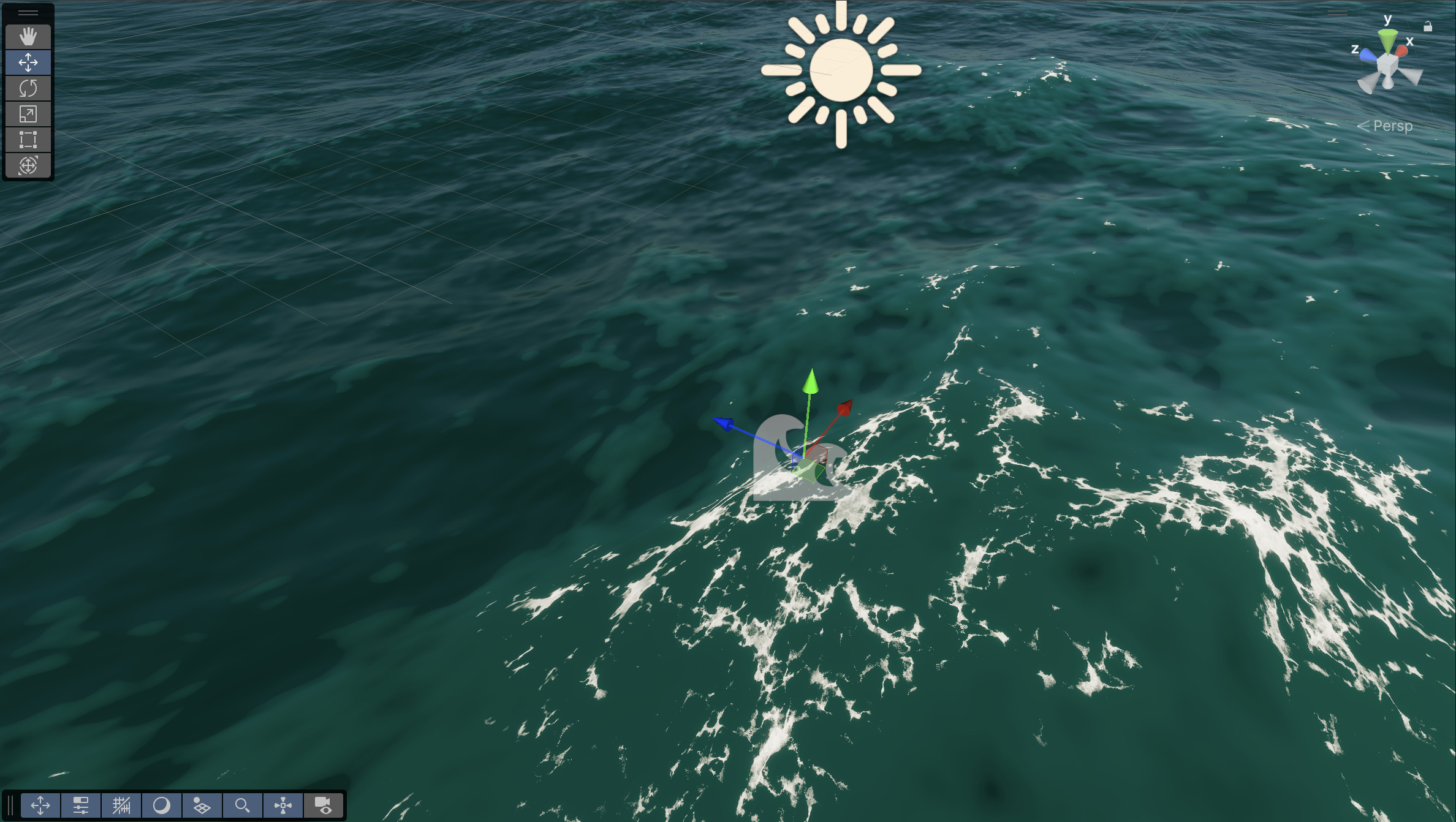 Distant Wind Speed set to 250