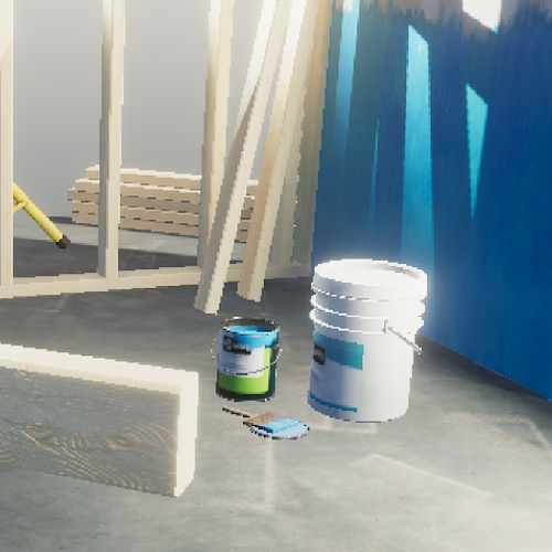 Rendered image sample with MSAA Sample Count set to None.