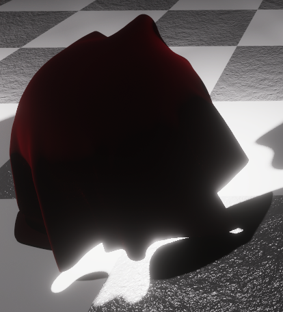 A single-sided surface with Transmission disabled.